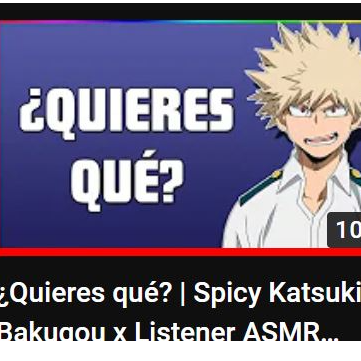 ¿Quieres qué? | Spicy Katsuki Bakugou x Listener ASMR Interpretar | [Español]