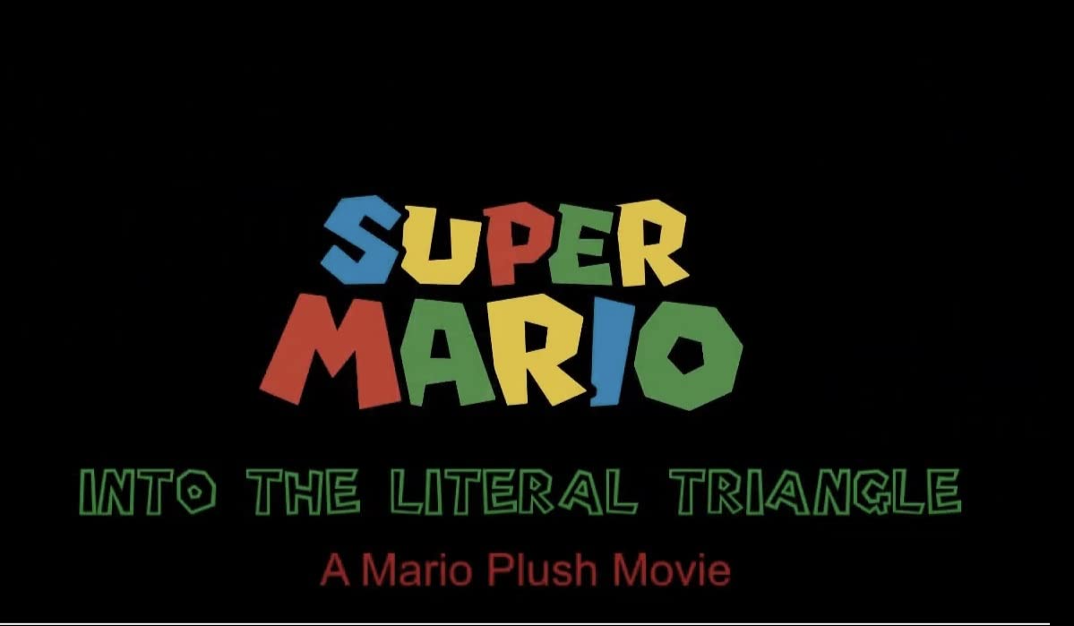 Super Mario Into the Literal Triangle - A Mario Plush Movie