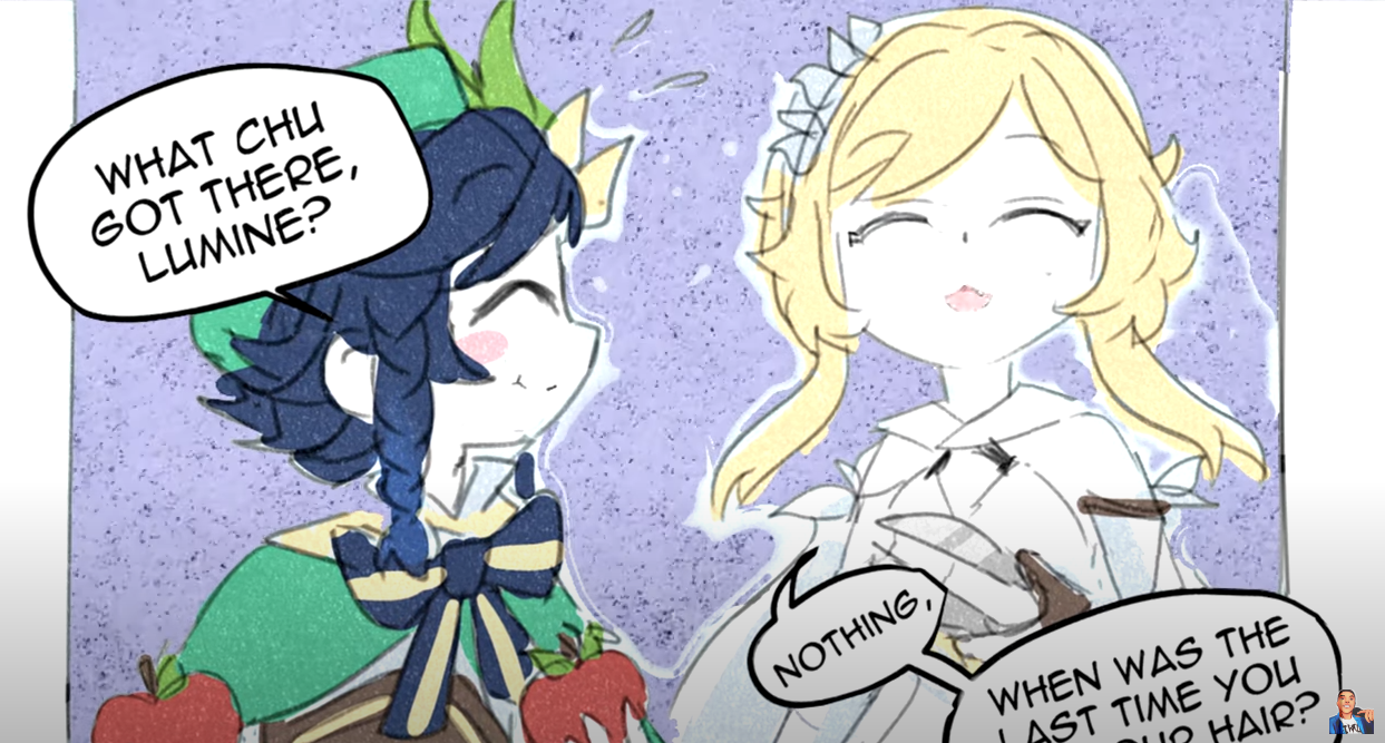 "Venti's Haircut" Genshin Impact COMIC DUB