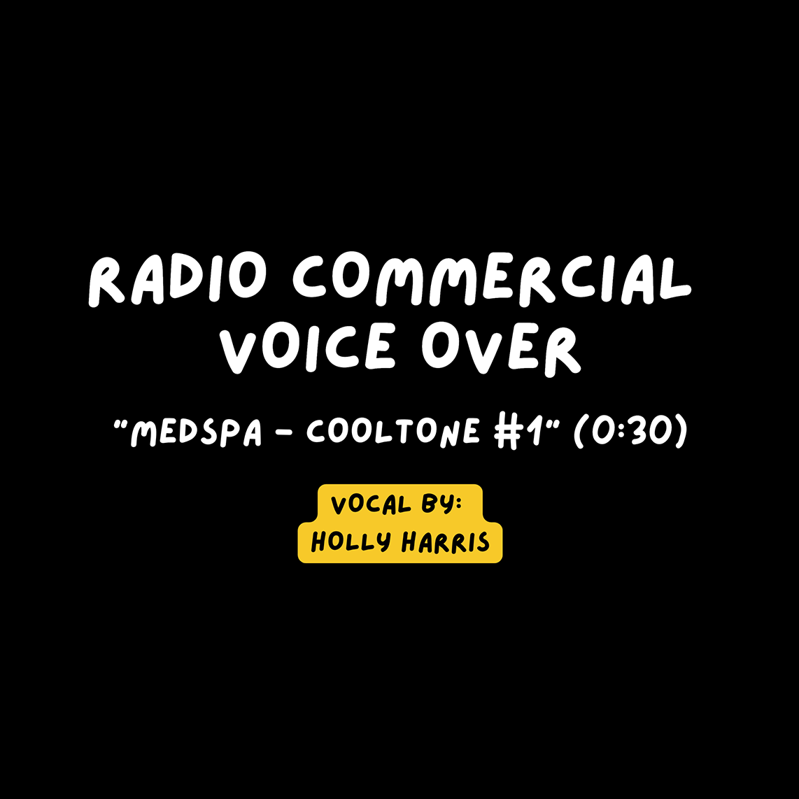 Radio Commercial VO – “Medspa - Cooltone #1” (0:30)