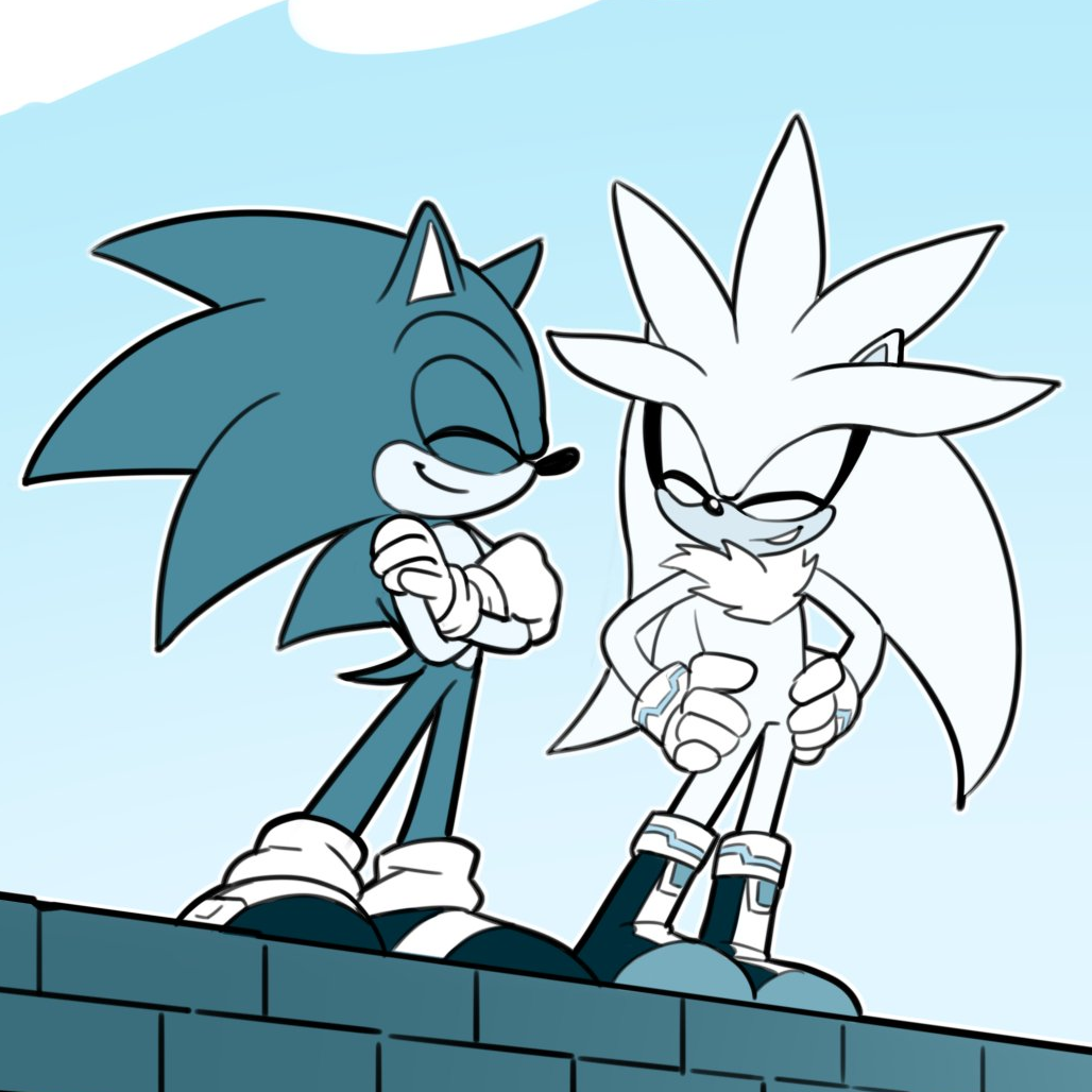 Sonic and Silver Wallpaper Comic Fandub