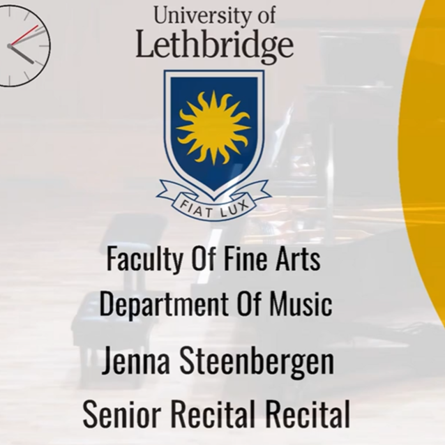 Recital 2026 - Jenna Steenbergen Graduation Recital