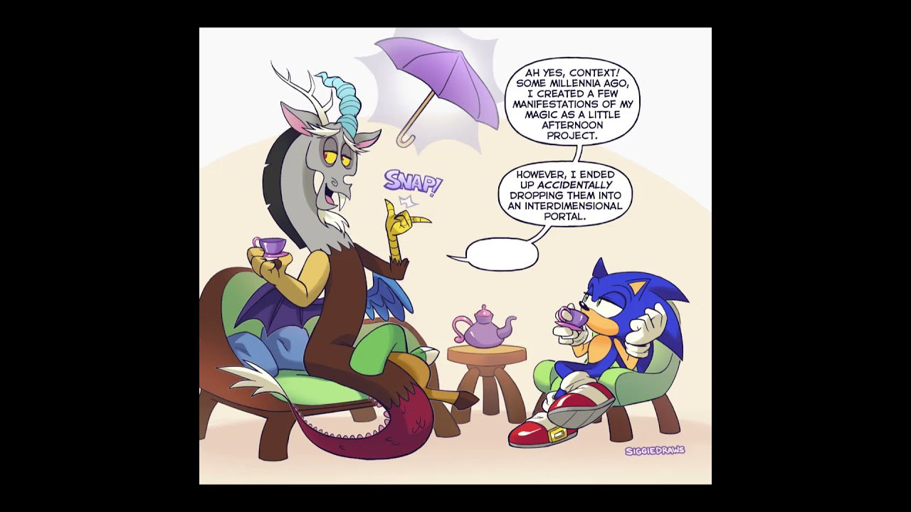 Tea With Discord - *SONIC COMIC DUB* (Silver Roxas)