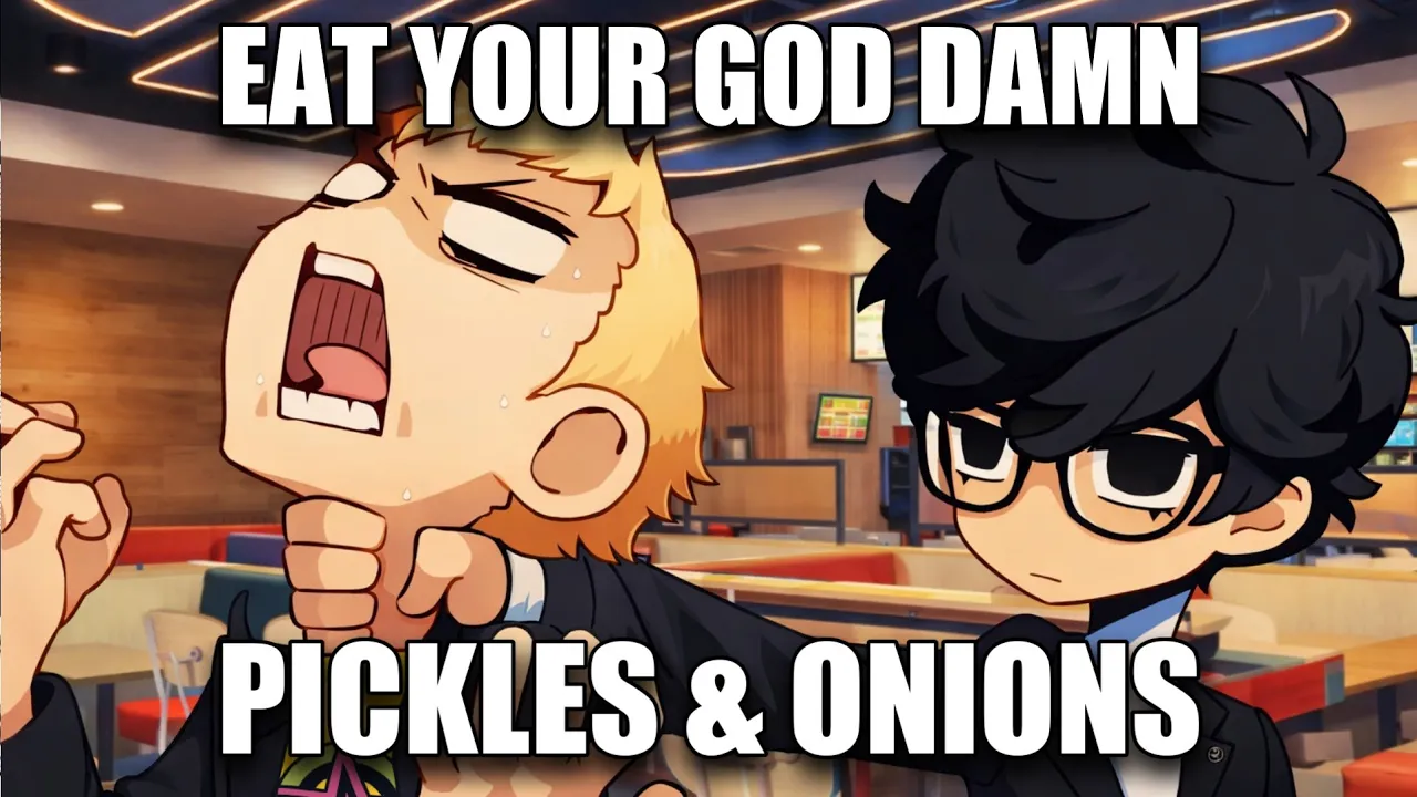 Joker and Ryuji argue about what to eat  | Persona 5 Skit