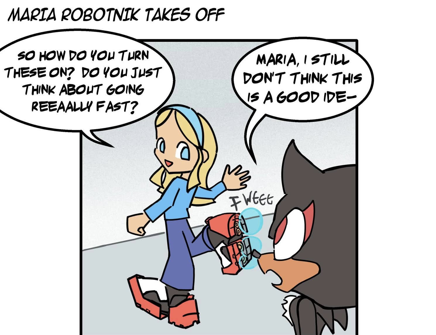 Maria Takes Off {Shadow and Maria comic dub}