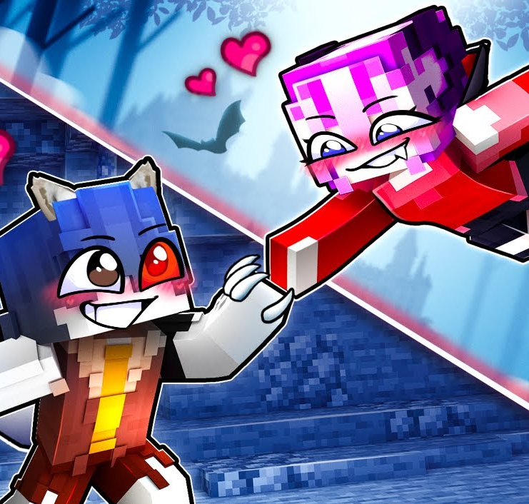 The VAMPIRE's and WEREWOLF's LOVE in Minecraft!