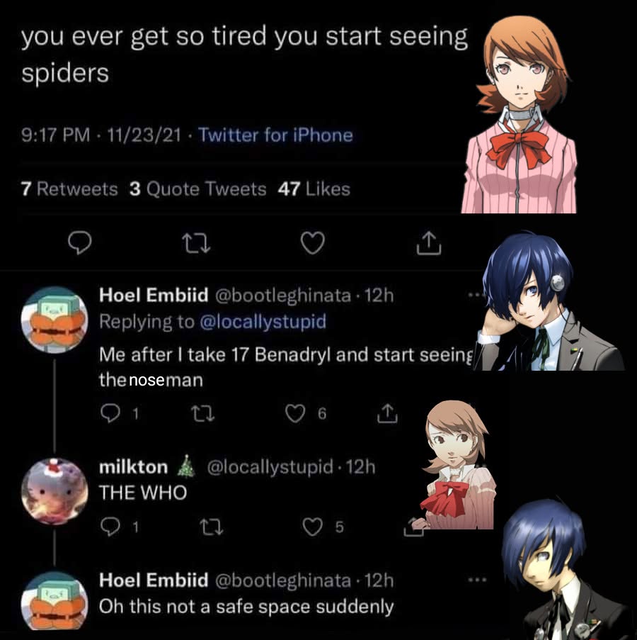The Noseman {Persona 3 TextPost Dub}