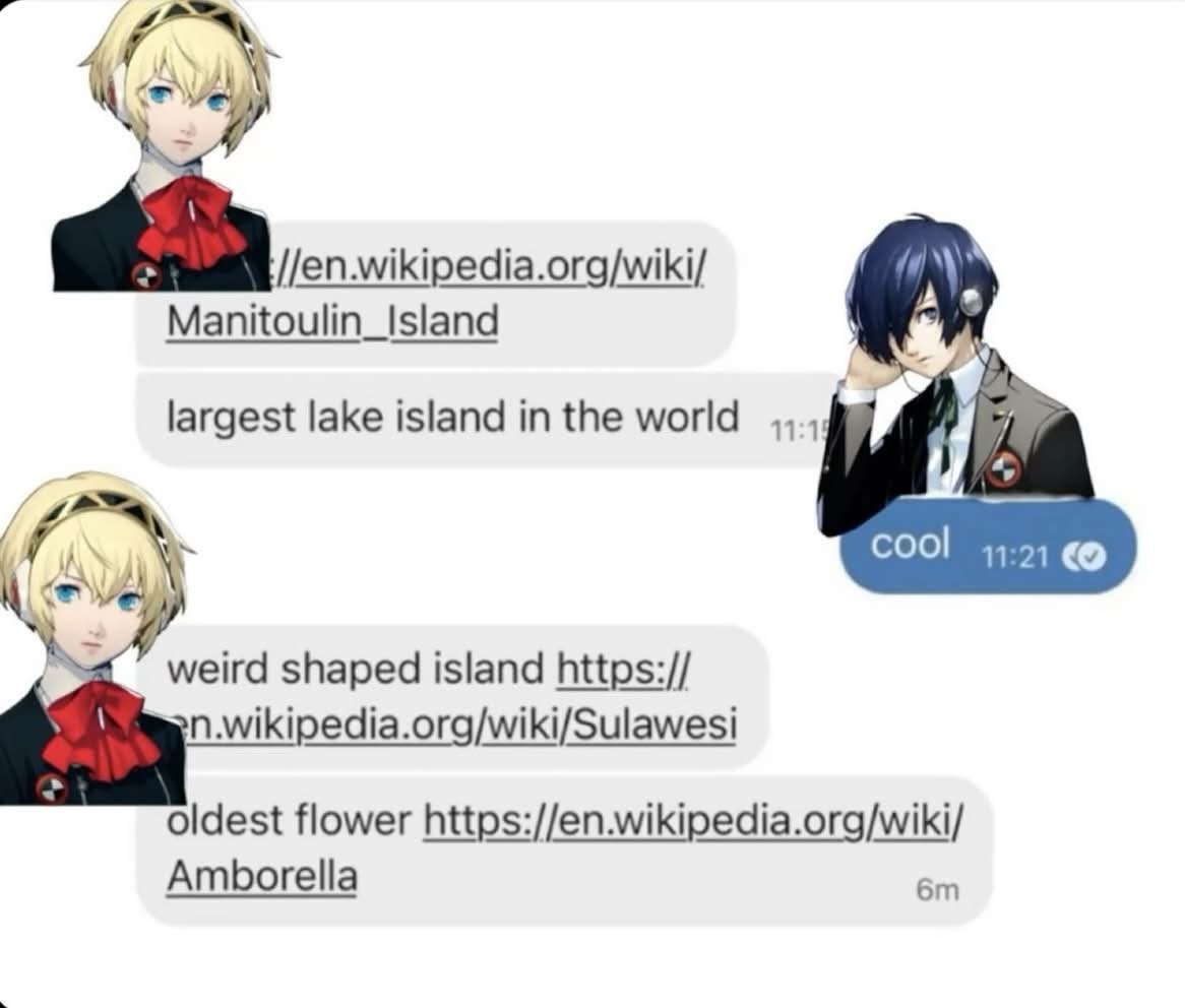 Aigis Overloads {Persona 3 Textpost Dub}