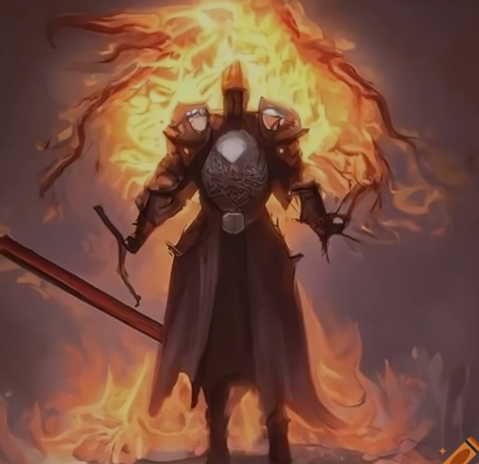 Blazing knight
