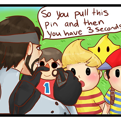 Snake plays with the Smash Bros Kids | GabaLeth Comic Dub