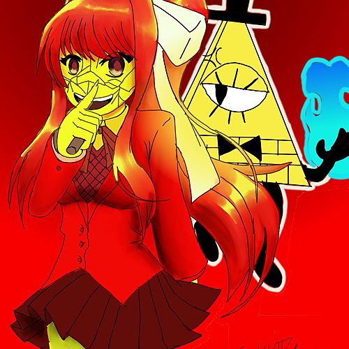 Bill Cipher vs. Monika rap battle