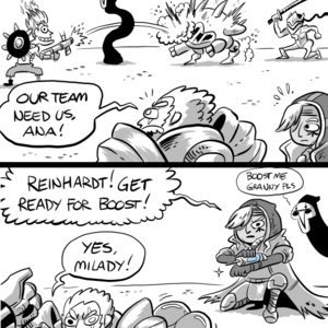 Overwatch parody comic