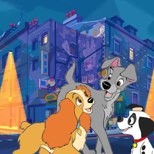 101 dalmatian street x lady and the tramp crossover
