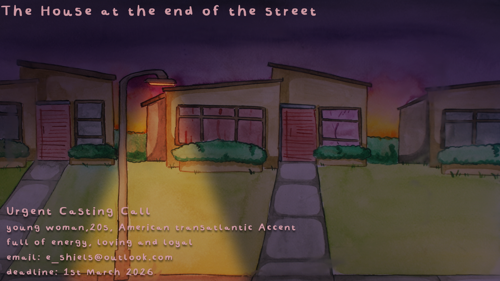 [urgent] The House At The End Of The Street