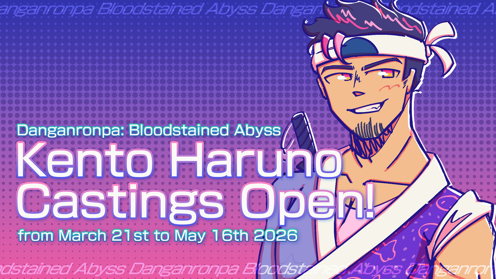 Danganronpa: Bloodstained Abyss - Kento Haruno Casting