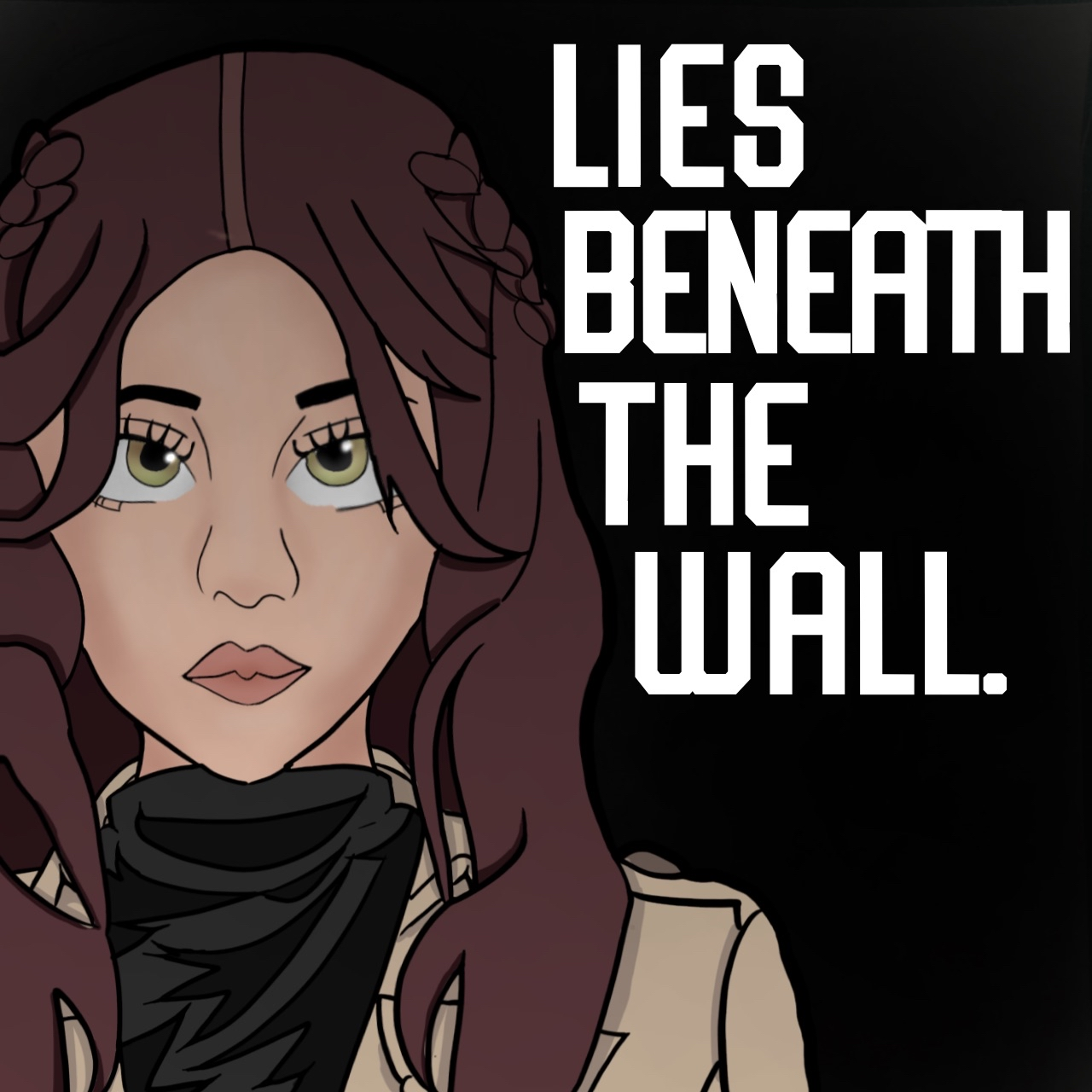 Lies beneath the wall