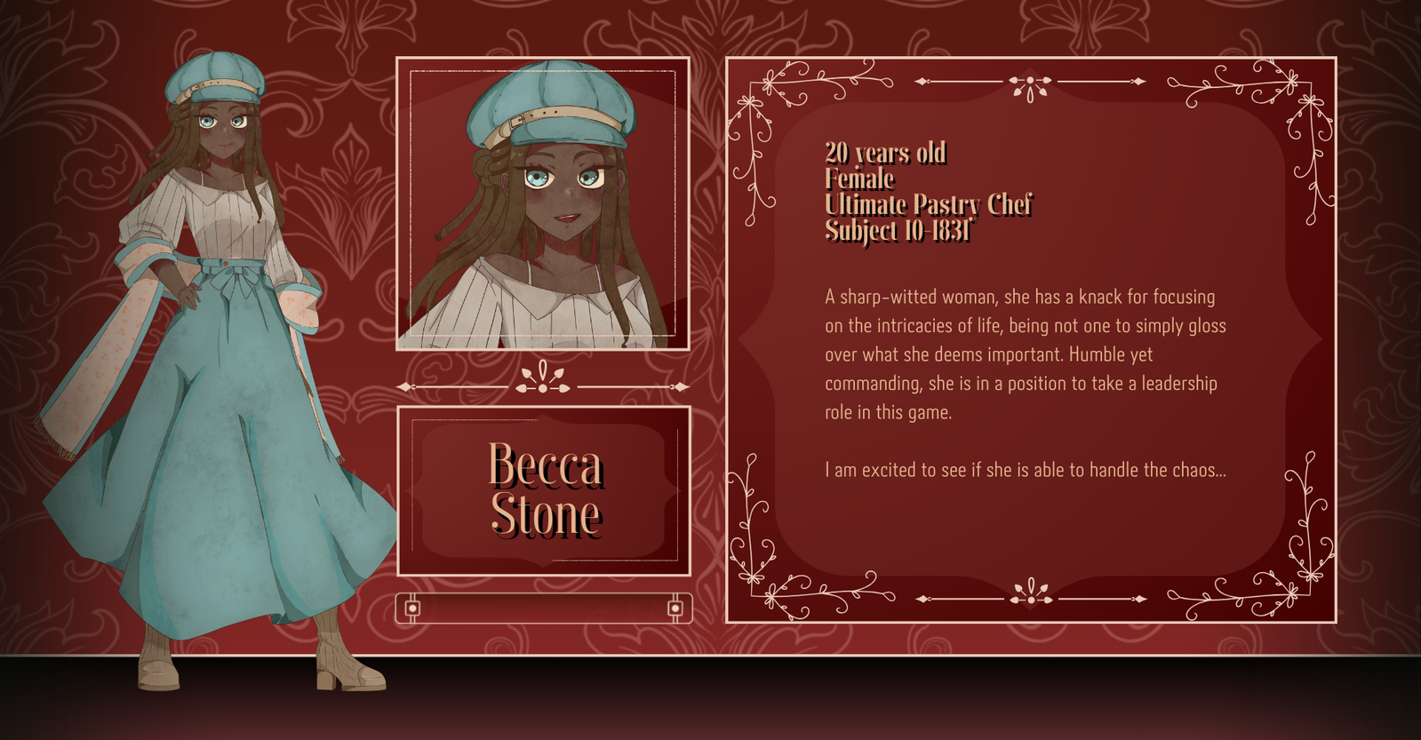 Danganronpa: Reverberating Bloodlines - Becca Stone Recast!