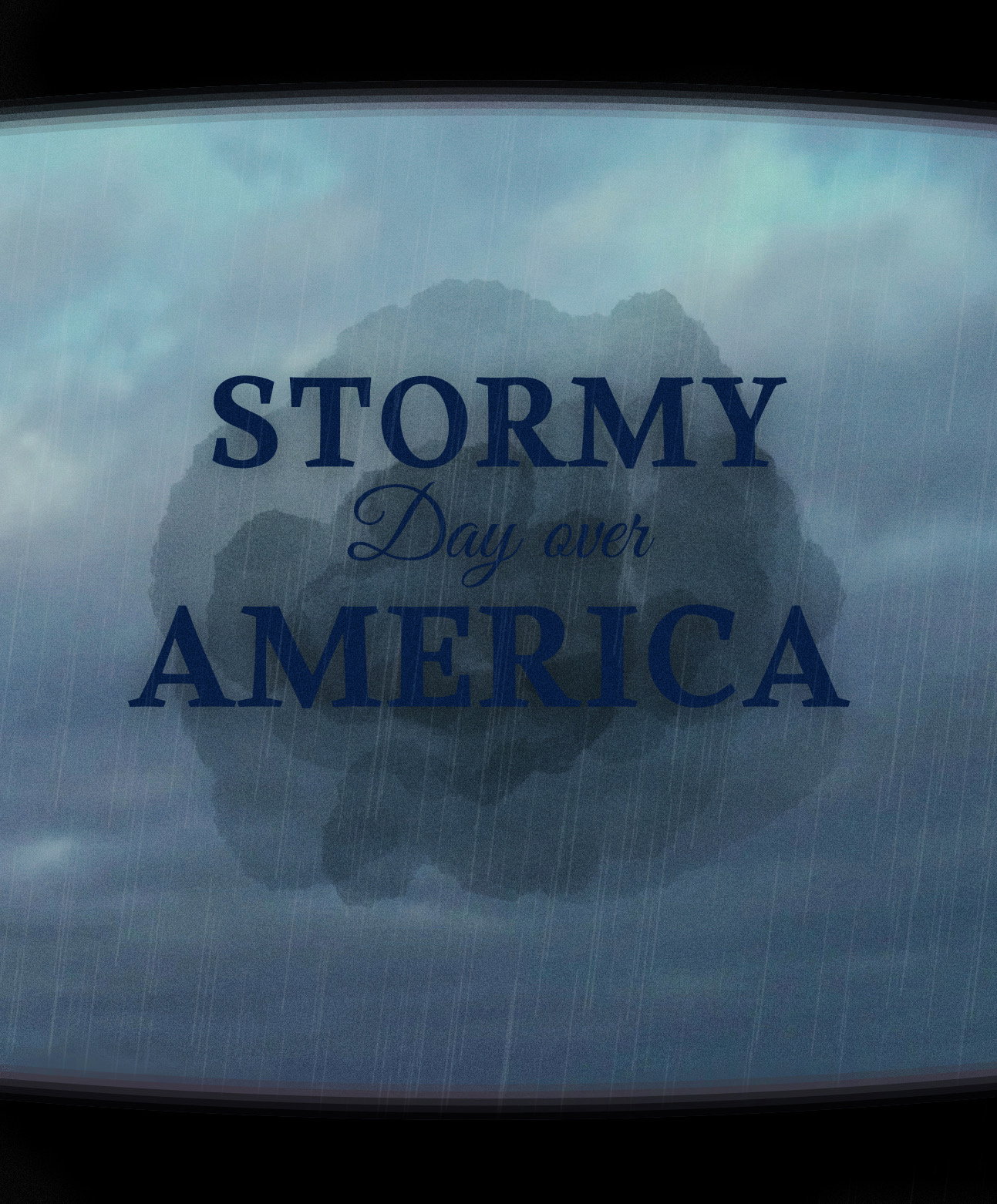 Stormy day over America