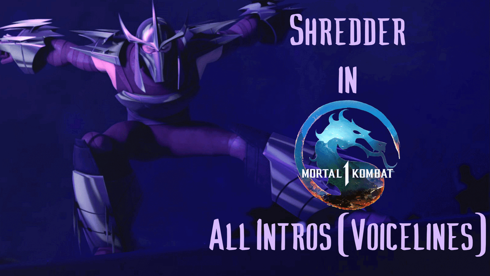 shredder in mortal kombat 1 | all intros (voicelines)