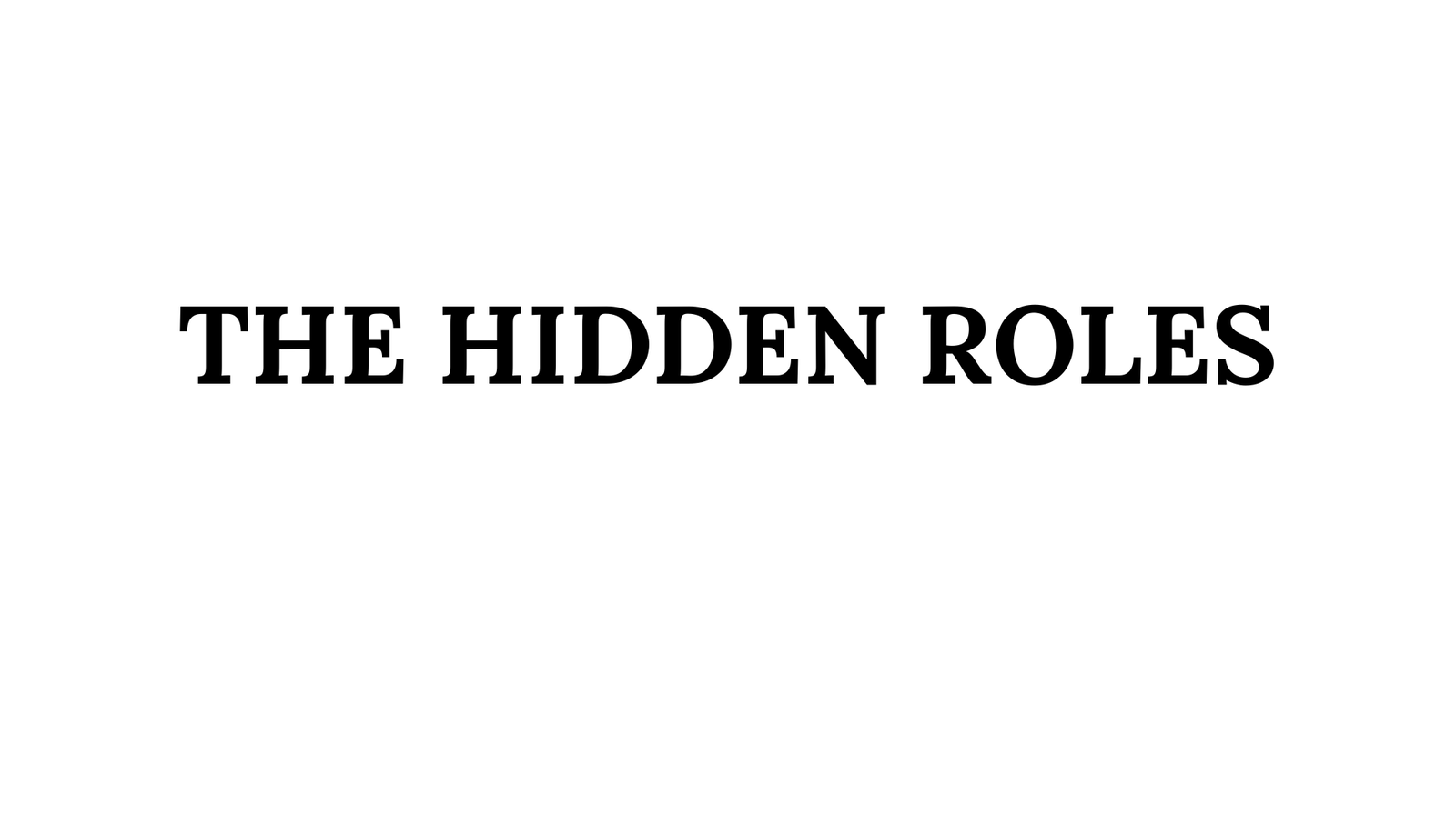 The Hidden Roles (Voice Actors, Visual Novel)