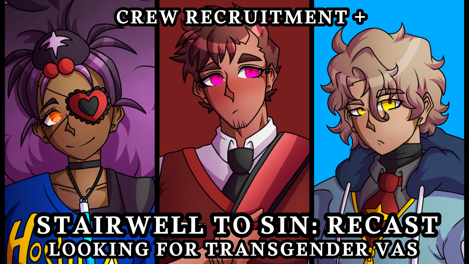Stairwell to Sin: Heart's Quiver Recast + Staff Recruitment! (TRANS VAS NEEDED!)