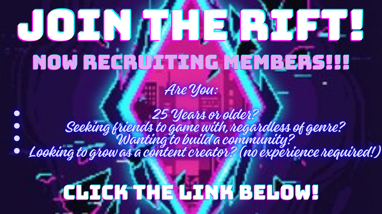 New Content Creator Group! The Rift Crew