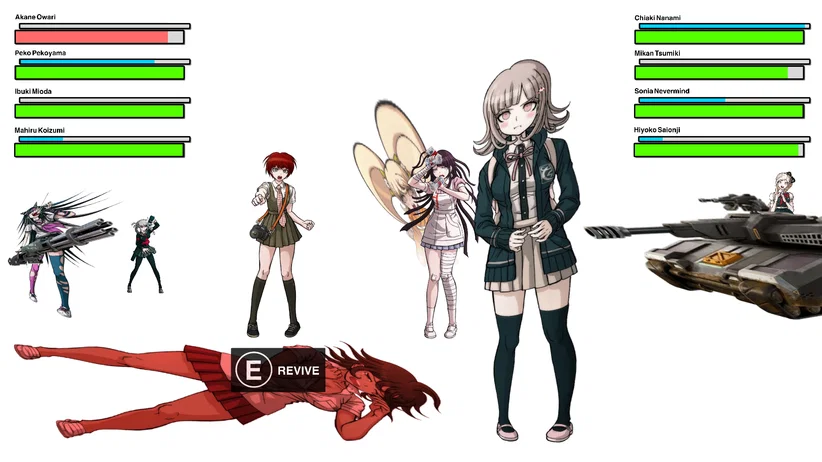akane ovari gets knocked like fortnite [Danganronpa 2: Goodbye Despair Shitpost]