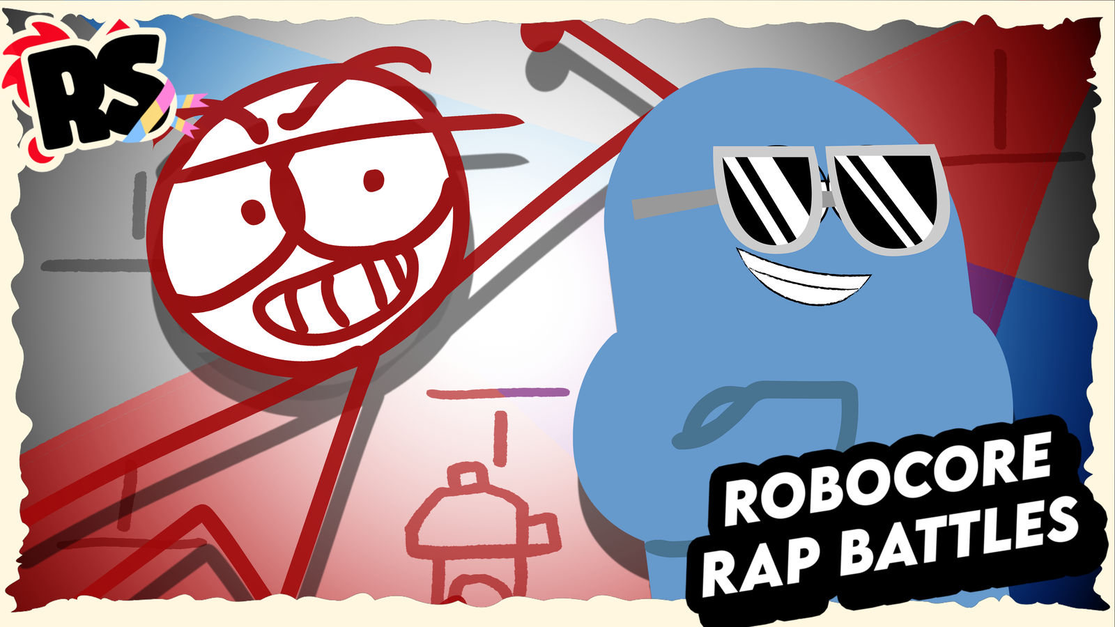 Red vs Bloo (Dick Figures vs Foster's Home) RAP BATTLE!