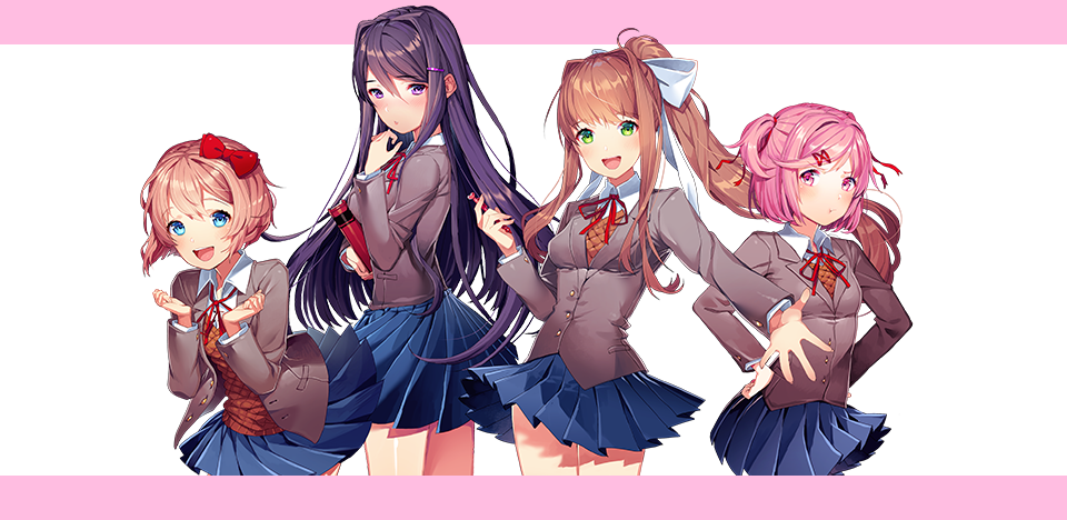 Doki Doki Literature club with strangers
