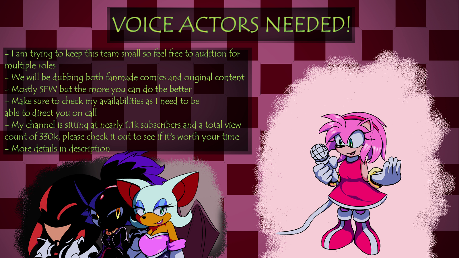 Sonic Comic Dubs (More Voice Actors needed)