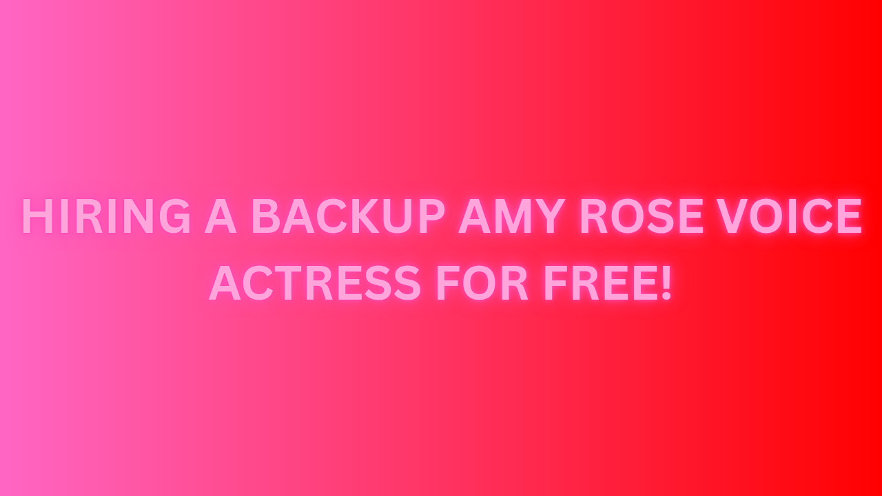 AMY ROSE VOICE ACTRESS BACKUP