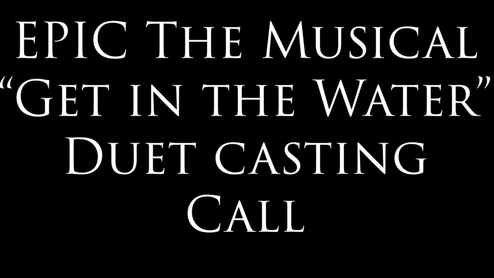 EPIC The Musical Duet Cover | Get in the Water (but Poseidon brought his wife)