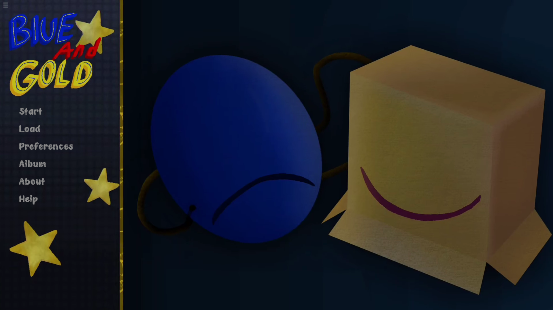 Blue and Gold Backrooms Visual novel