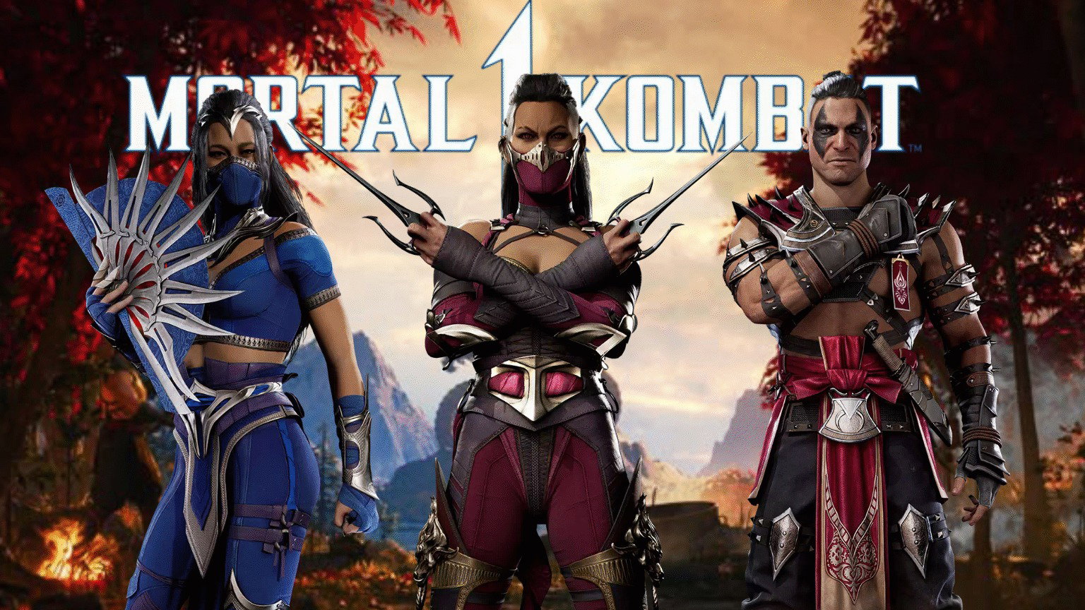 kitana, mileena, and reiko for mortal kombat 1 intros
