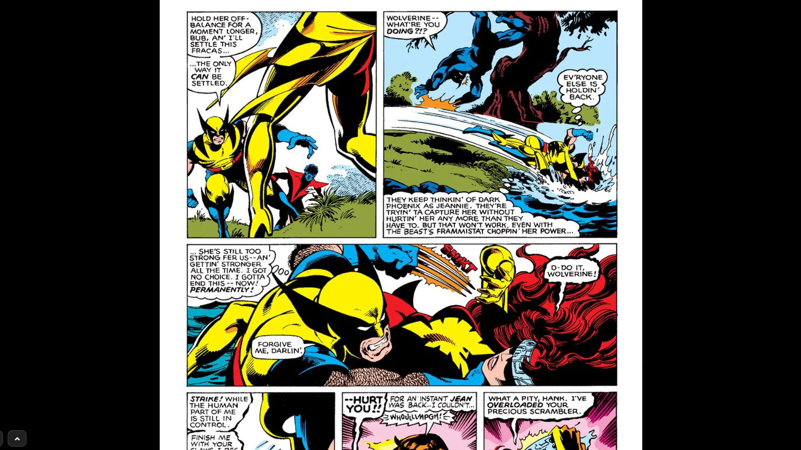 UNCANNY X-MEN: Dark Phoenix Confrontation