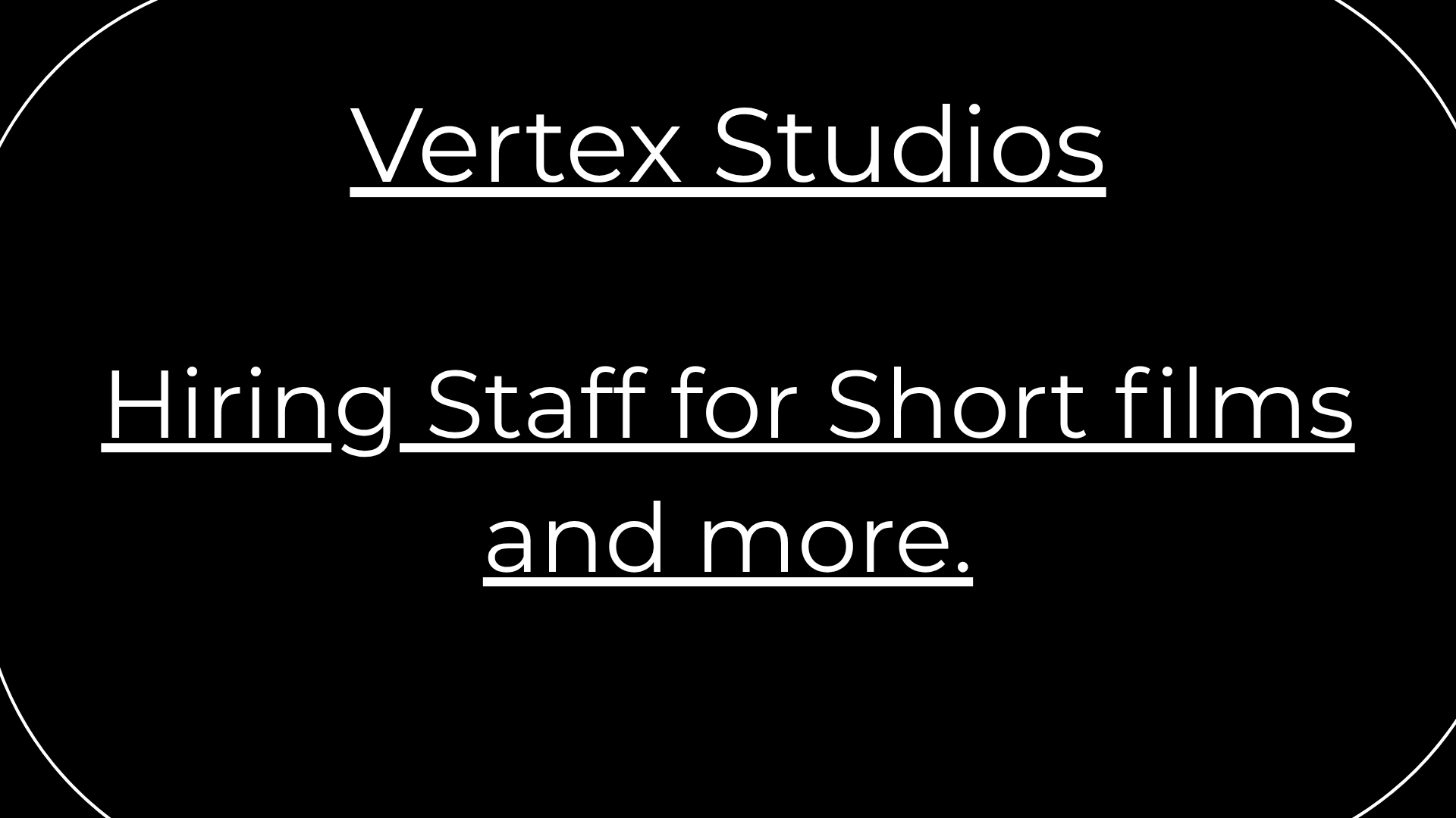 Vertex Studios: Hiring Staff!