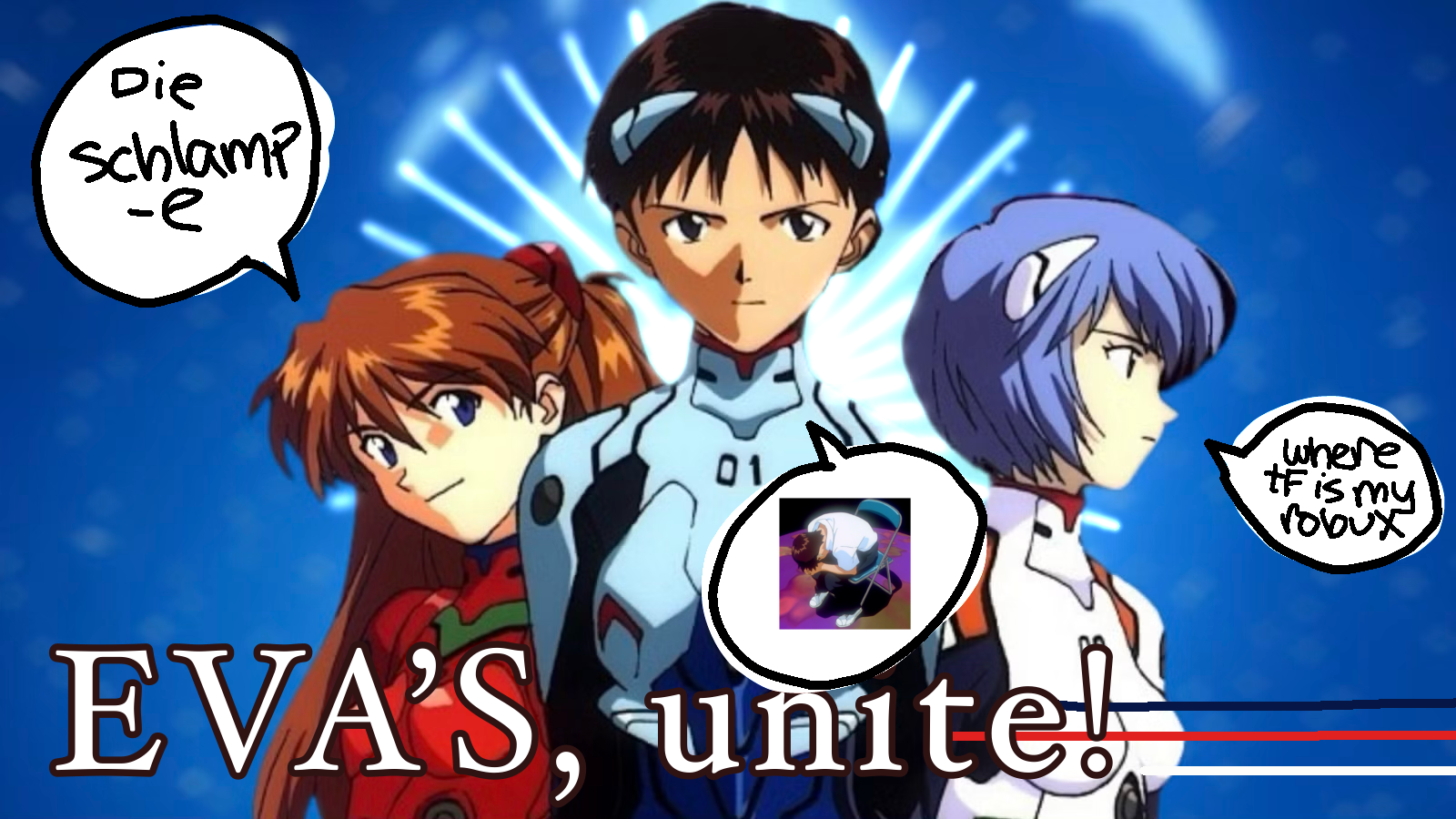 EVA’s UNITE!(Neon Genesis Evangelion abridged)