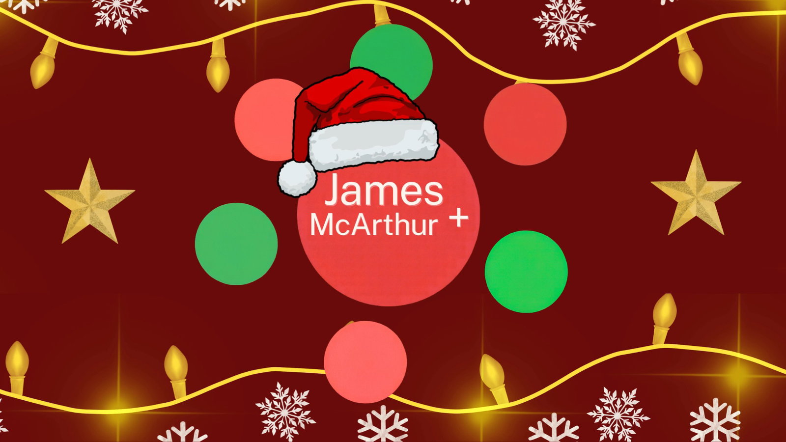 James McArthur + Christmas Video