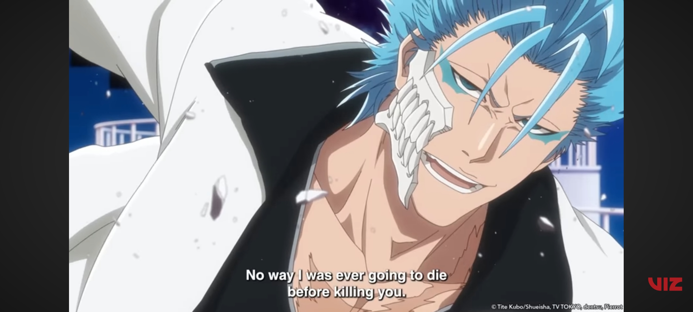 Grimmjow trying to fight Ichigo post Tybw 