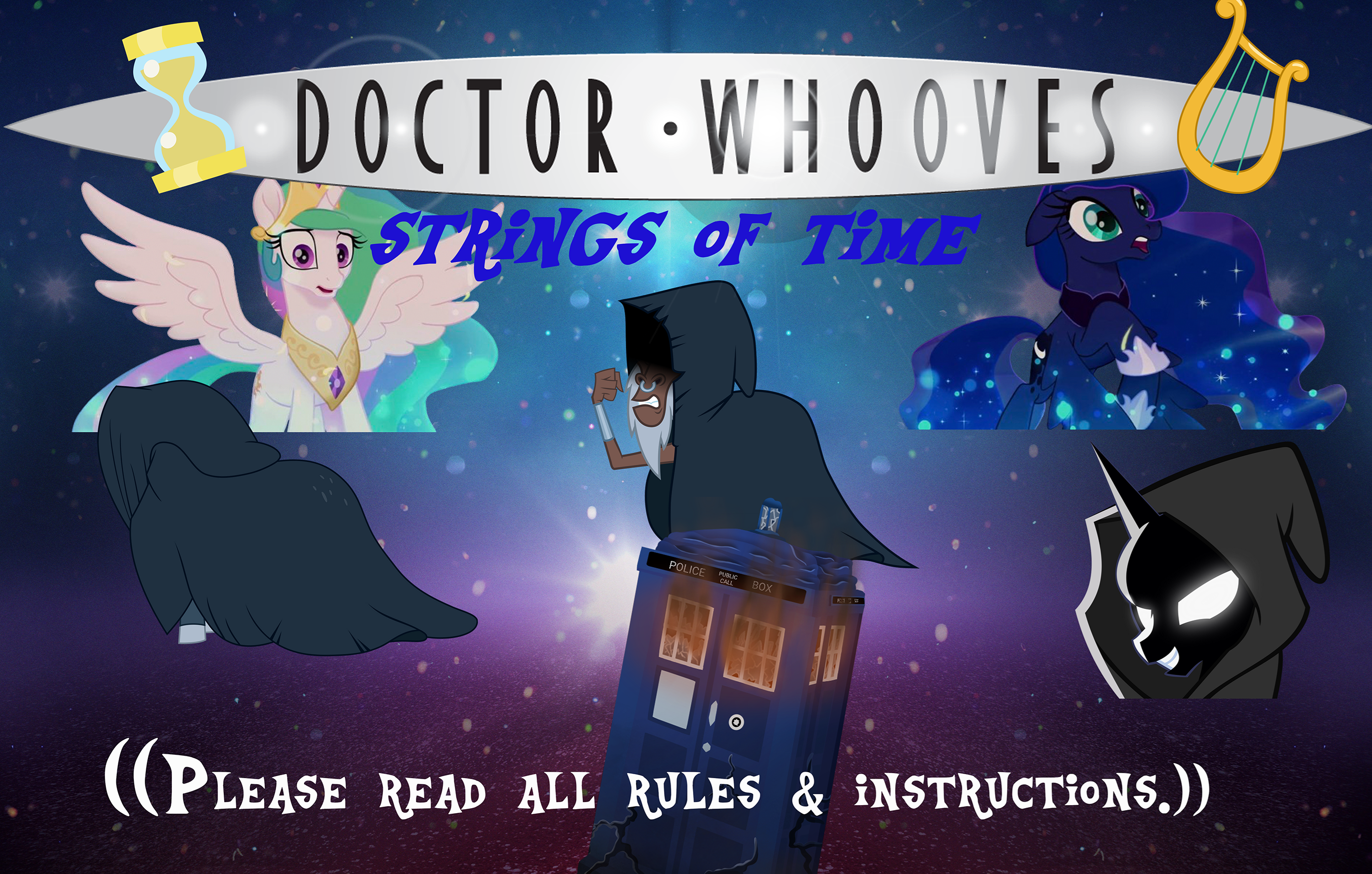 [unpaid 17+] mlp doctor whooves: "strings of time" 'cinematic style' season 1 fanseries episodes 8-10 [urgent casting for: co concept producers & supervisors, voice actors, musician & concept artists]
