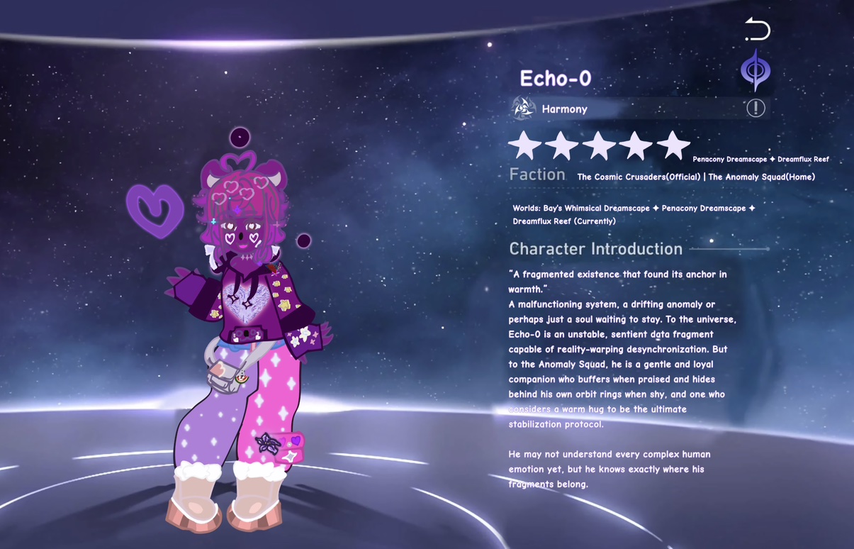 Echo-0 OC & HSR OC Voice Actor — Looking for an freelance youthful, androgynous, gender-neutral voice actor!