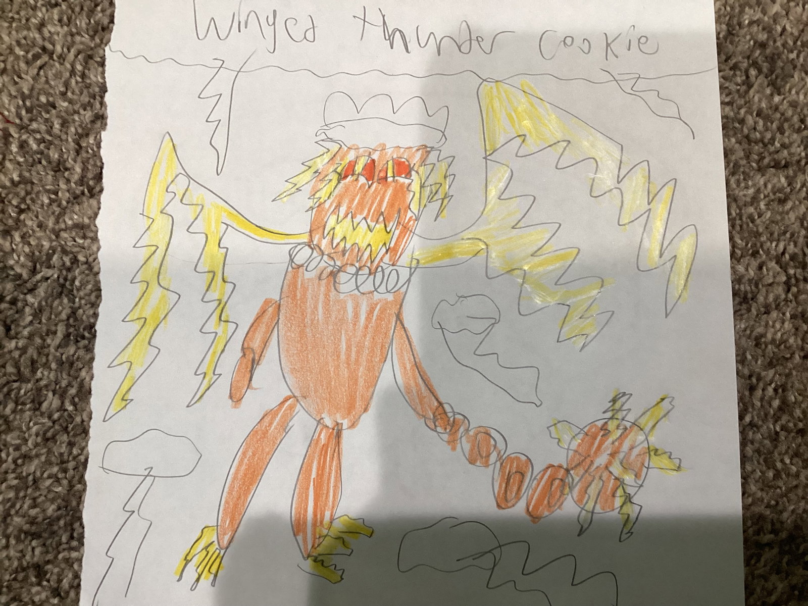Winged thunder cookie