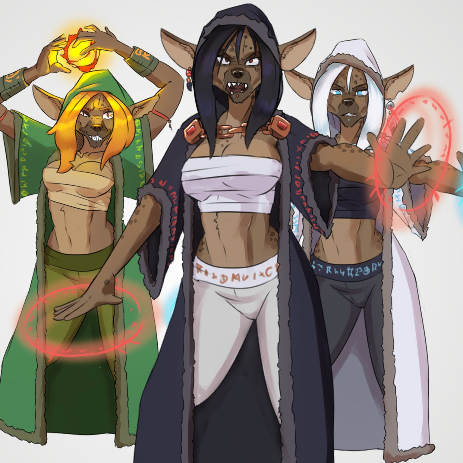 Gnoll Sorcerers