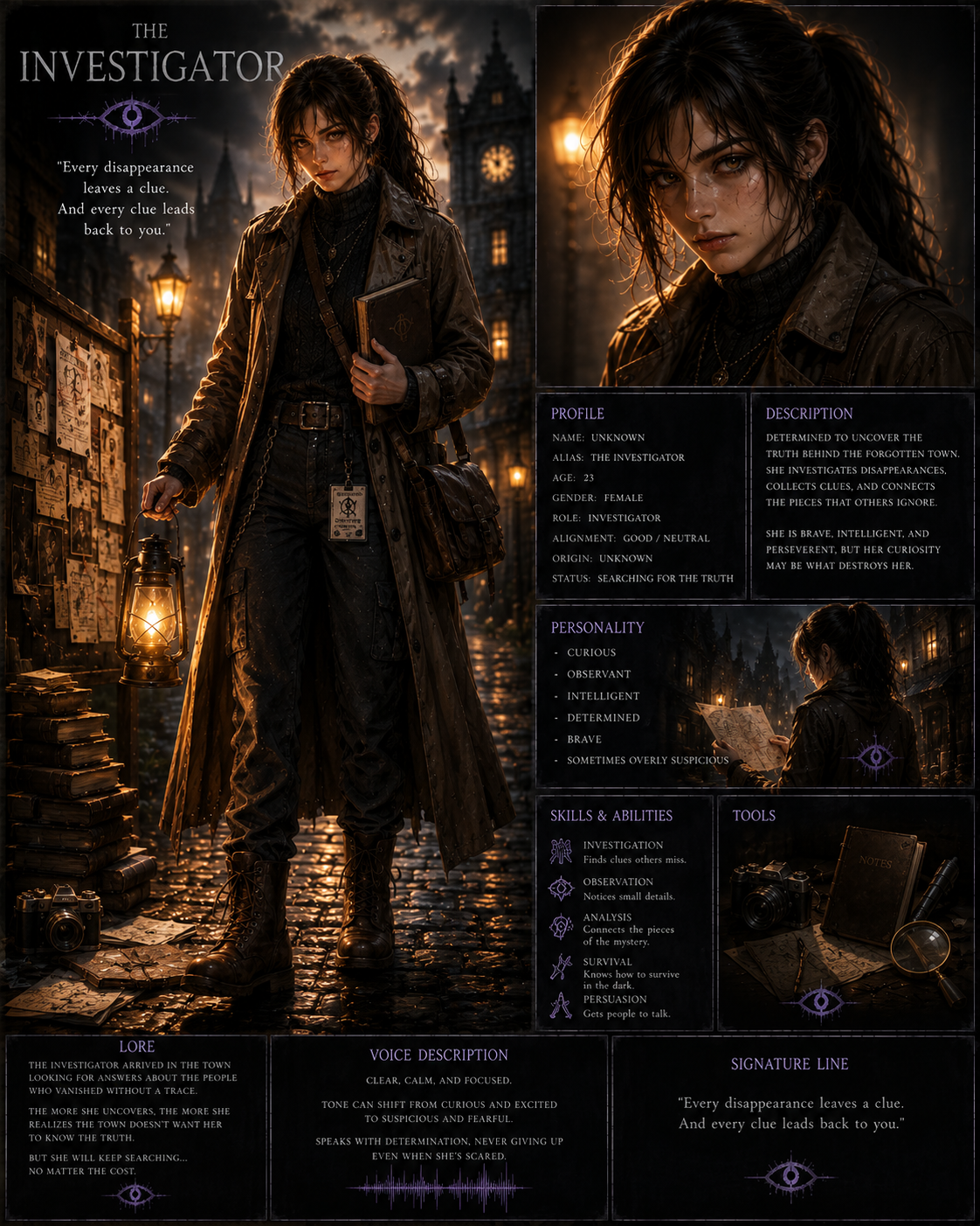 The Investigator (violet)