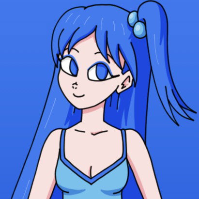 Rainbow Gal, Blue