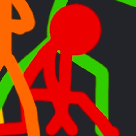 Red Stick Figure