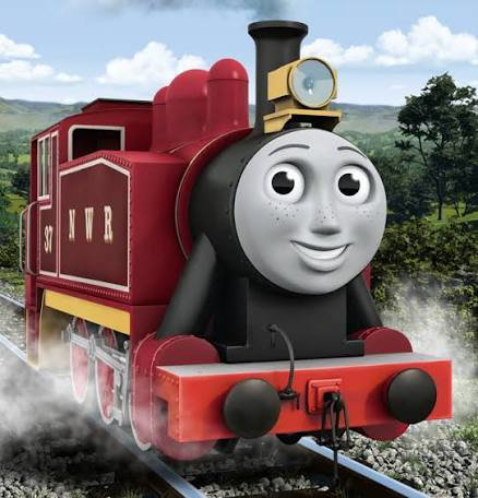 Rosie the Young Cherry Red Engine