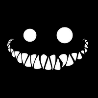 manic grin