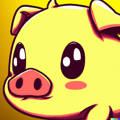Yellow pig
