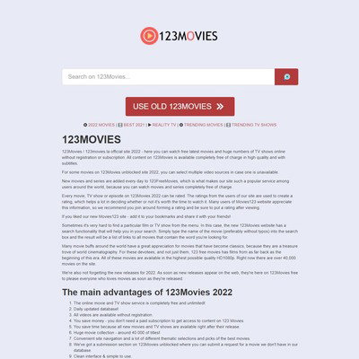 123Movies 2022